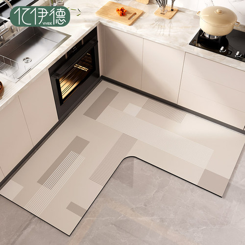厨房专用地垫拐角硅藻泥吸水垫