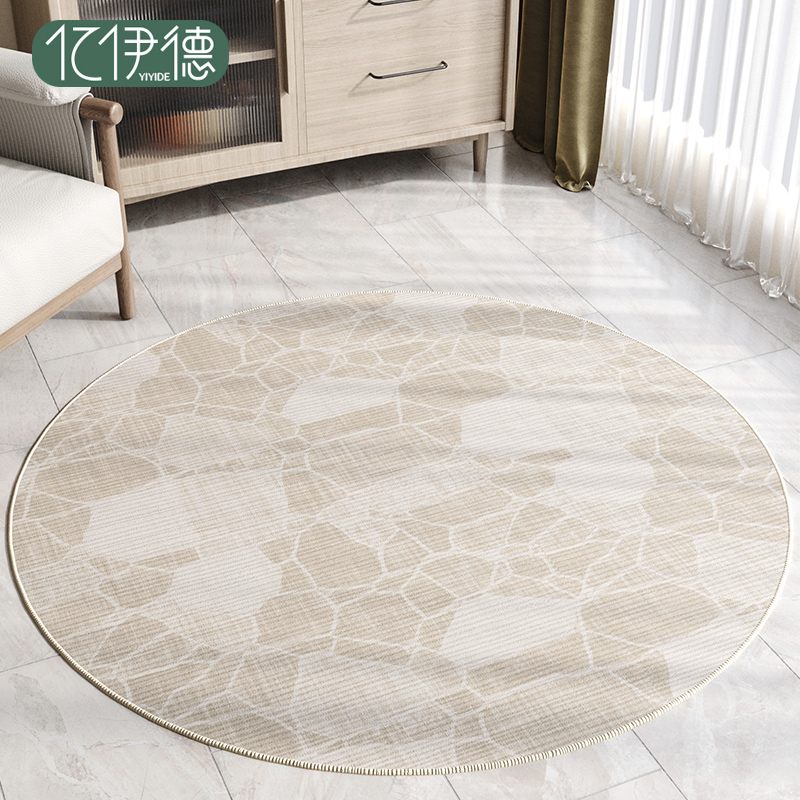 圆形地毯高级感卧室电脑椅地垫