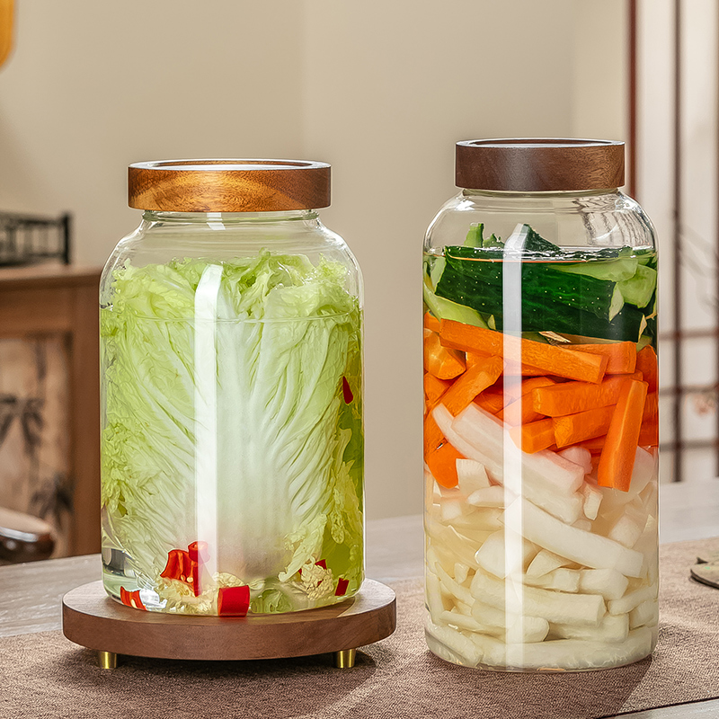 家用泡菜坛子密封玻璃瓶腌菜罐