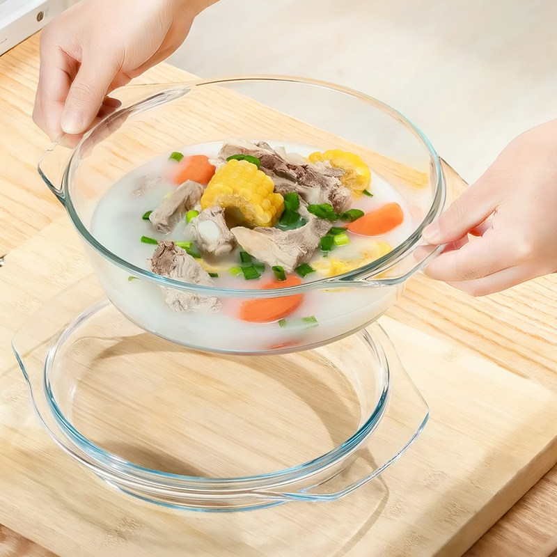 家用汤盆新款双耳碗高硼硅玻璃汤碗大号餐具简约大碗面碗炖汤锅,厨房/烹饪用具,炖锅/炖煲/汤煲,淘宝优惠券,粉丝福利购,淘宝优惠卷