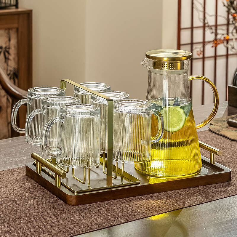 家用套装高颜值大容量玻璃杯茶杯