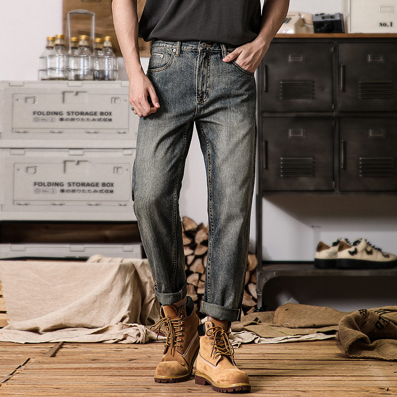 赤耳丹宁秋季新款牛仔裤