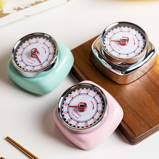 厨房定时器金属创意计时器教育学习提醒器机械闹钟时间管理器磁吸