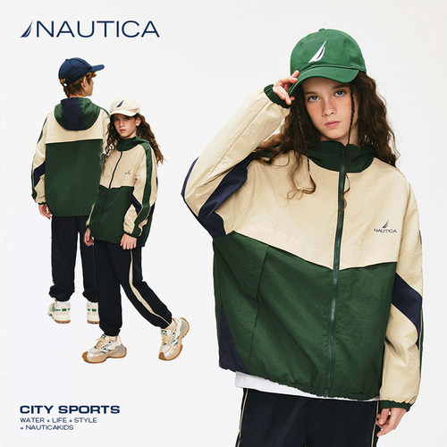 NAUTICA/诺帝卡童装男童女童夹克外套运动户外春秋季儿童美式复古