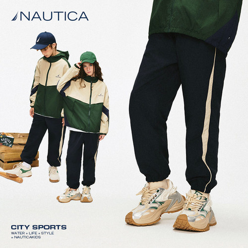 NAUTICA/诺帝卡童装 男童女童长裤运动机能裤春秋季儿童城市户外