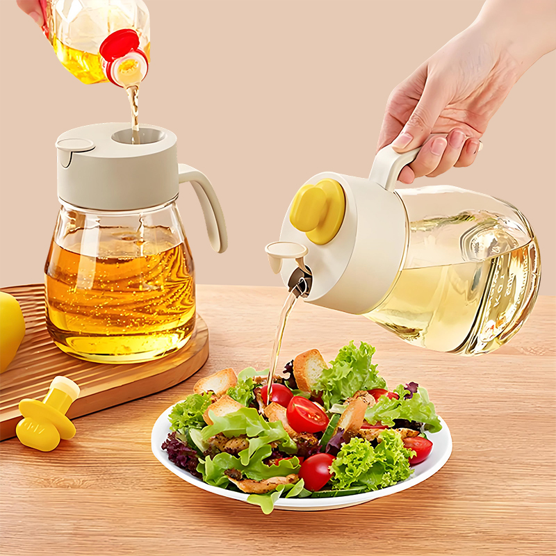 重力感应油壶自动开合大容量油瓶