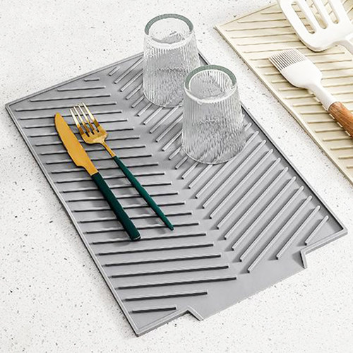 厨房台面沥水垫防滑垫餐具干燥垫