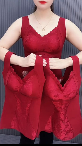 蕾丝德绒吊带背心女秋冬内衣2025新款内搭一体式美背打底性感上衣