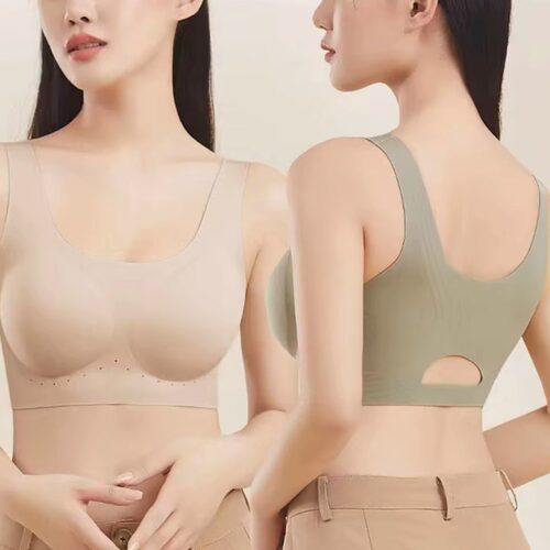 内衣女小胸聚拢薄款无钢圈收副乳防下垂美背文胸