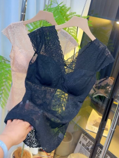 美体衣女收腹瘦小肚子塑身上衣蕾丝短款带胸垫短袖T恤性感瘦身薄