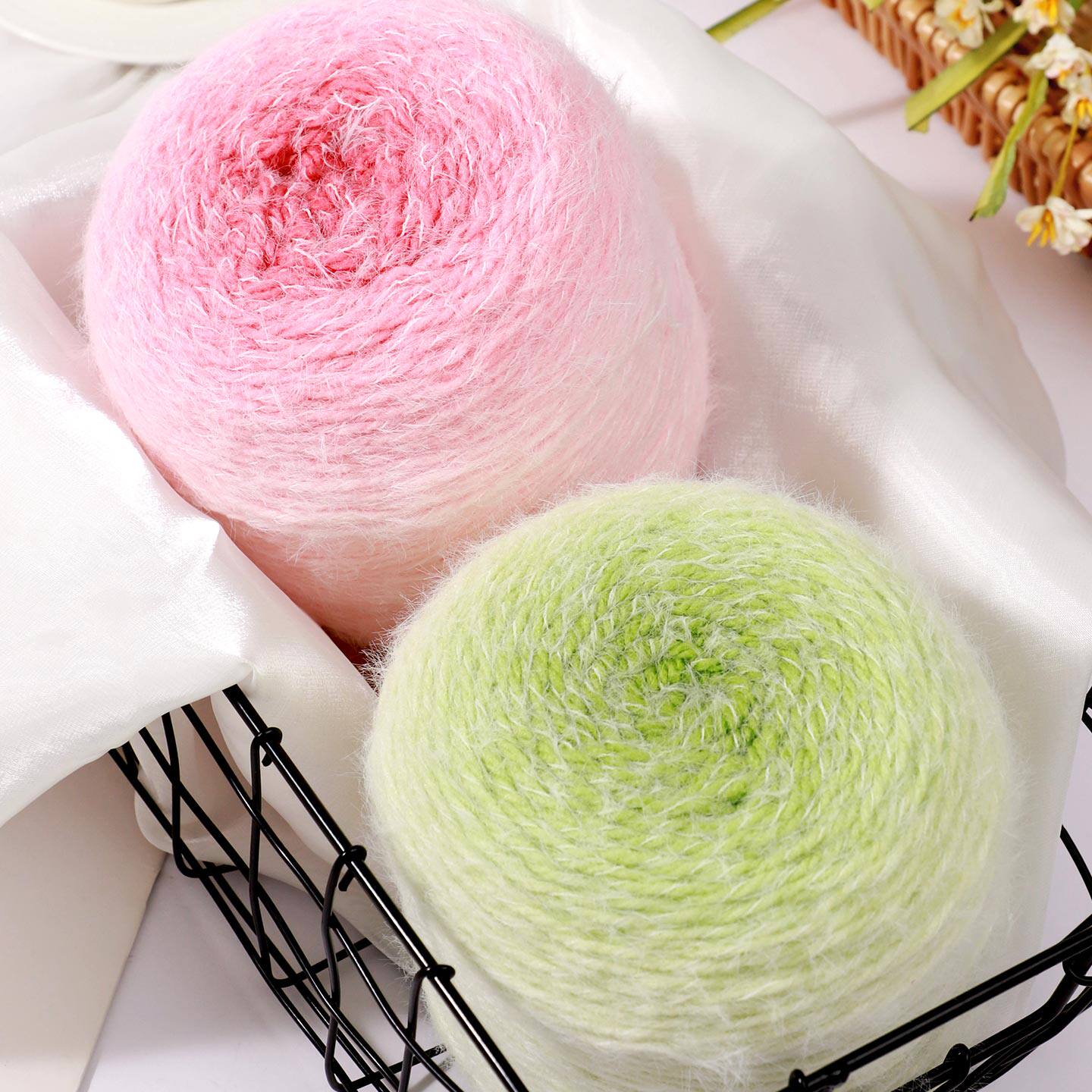 雪妃尔魔法球渐变色蛋糕线马海毛围巾毛线手工diy段染钩织毯子,服饰配件/皮带/帽子/围巾,毛线,淘宝优惠券,粉丝福利购,淘宝优惠卷