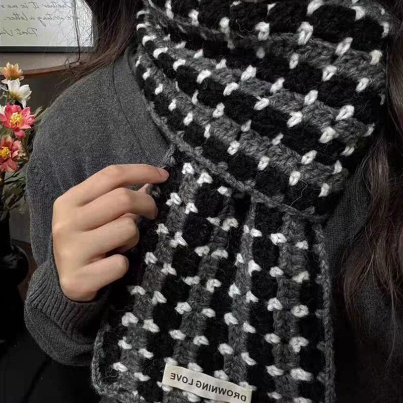 围巾毛线手工diy羊毛线钩针