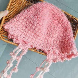 手工diy水母帽材料包雪妃尔魔法球渐变毛线婴儿宝宝专用儿童钩织