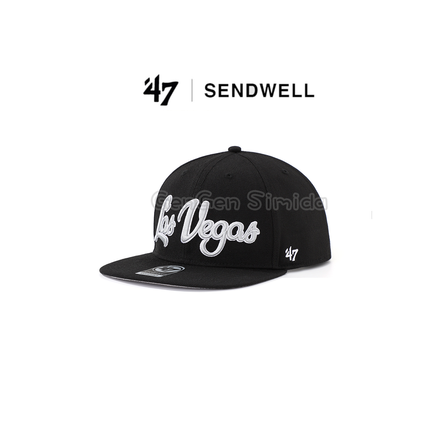 美式47棒球帽平沿鸭舌帽