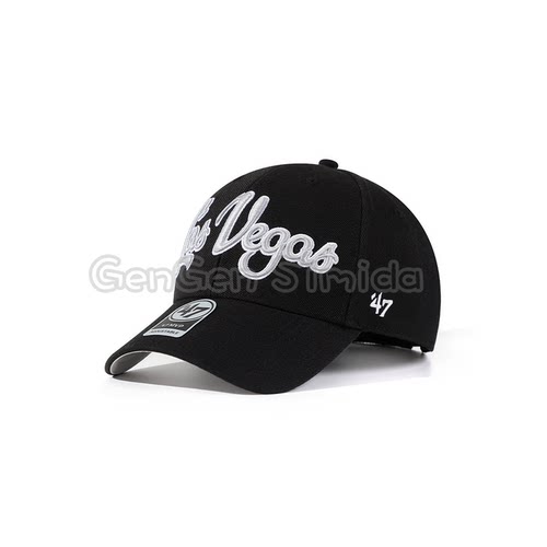 47brand MVP 硬顶拉斯维加斯突袭者满绣棒球帽显脸小街头休闲帽