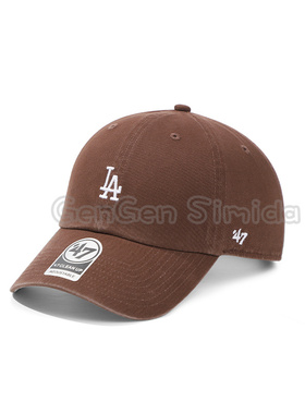 47brand clean up软顶LA咖啡色做旧棒球帽休闲NY鸭舌帽显脸小户外