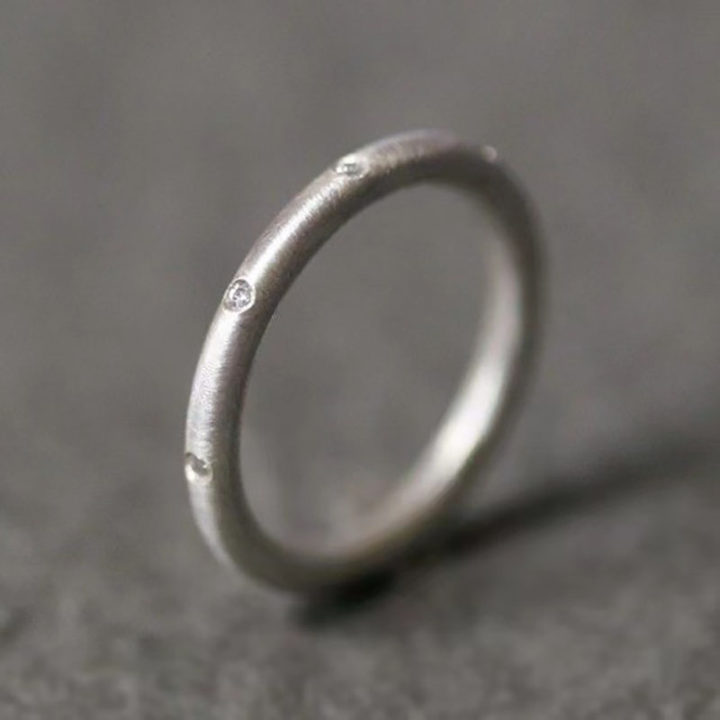 戒指镶嵌素圈锆石戒指情侣款