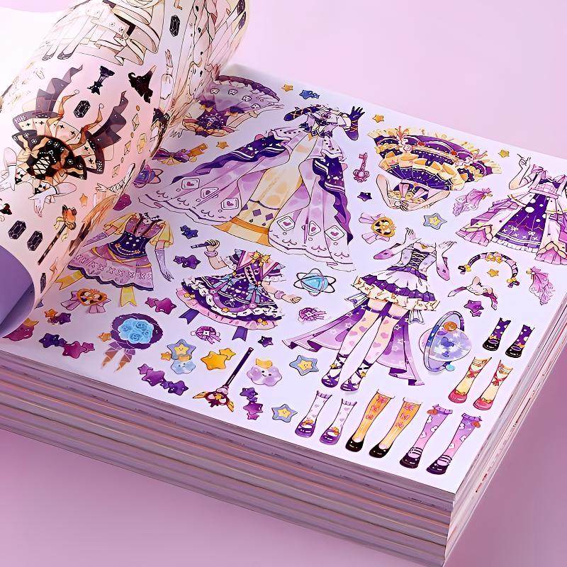 r闪闪换装贴纸女孩手工儿童DIY益智玩具公主粘贴化妆贴贴乐kk,玩具/童车/益智/积木/模型,其它早教玩具类,淘宝优惠券,粉丝福利购,淘宝优惠卷