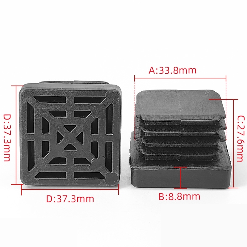 孔洞管堵头盖孔塞不锈钢方管堵配件内塞不锈钢20圆塞80x80方塞正