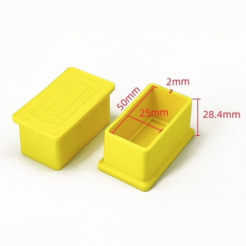 脚垫桌椅帽护套黄色圆管套50mm30×30mm圆形脚垫脚钢管餐桌管封口