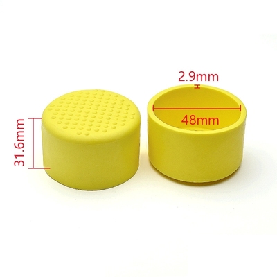 脚垫塑料保护套黄色胶套家装胶套黄色管建筑工地保护垫方帽堵头缸