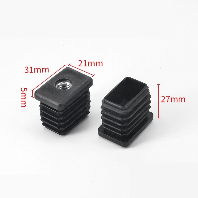 加大椭圆螺母塞孔盖平稳孔塞堵头管帽四方形圆柱m8*25*40内螺纹pp