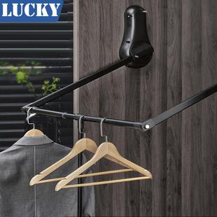 拉克衣柜衣帽间下拉式 挂衣伸缩缓冲升降挂衣架挂衣器宽度可调五金