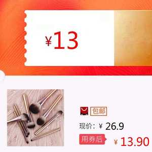 受受小狼小葡萄专业化妆刷套装12支动物毛沧州L眼影化妆工具散