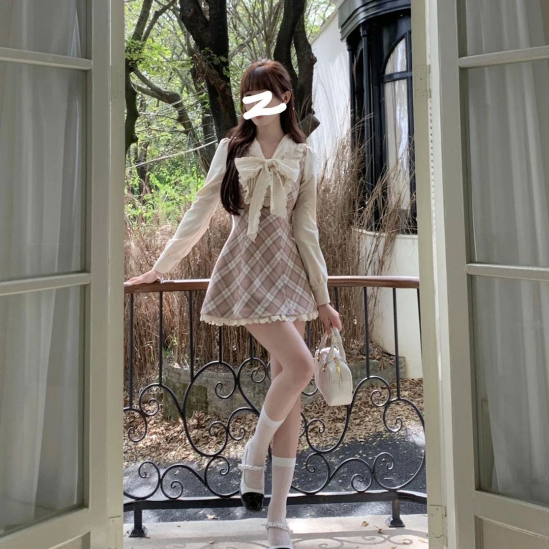 T06纯欲风裙子学院风减龄