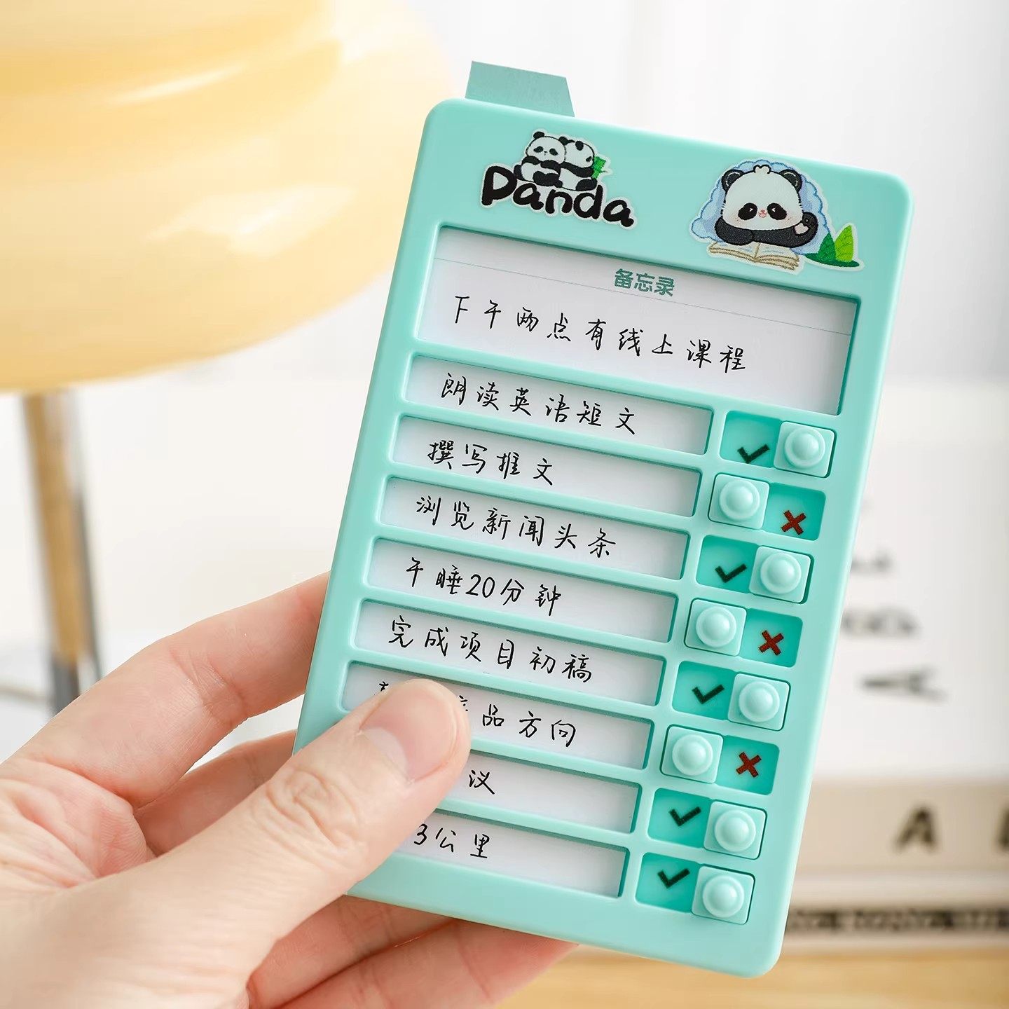 迷你学生自律打卡器学习计划表小作业课程表儿童好习惯打卡记录表