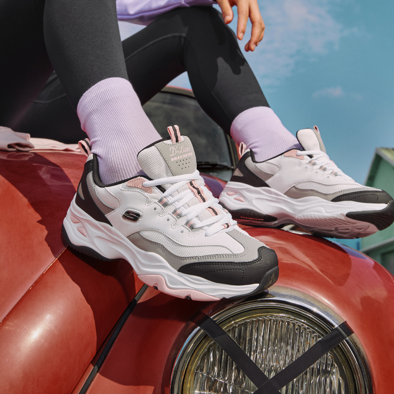 斯凯奇女鞋千禧运动风老爹鞋