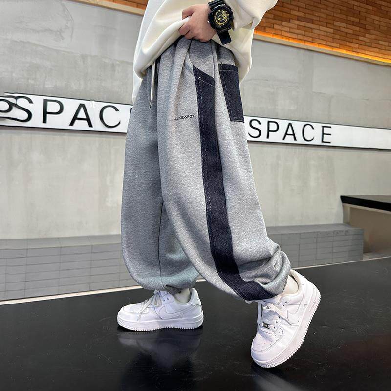 男童运动裤子春秋款2025新款痞帅儿童装春季休闲运动卫裤大童春装