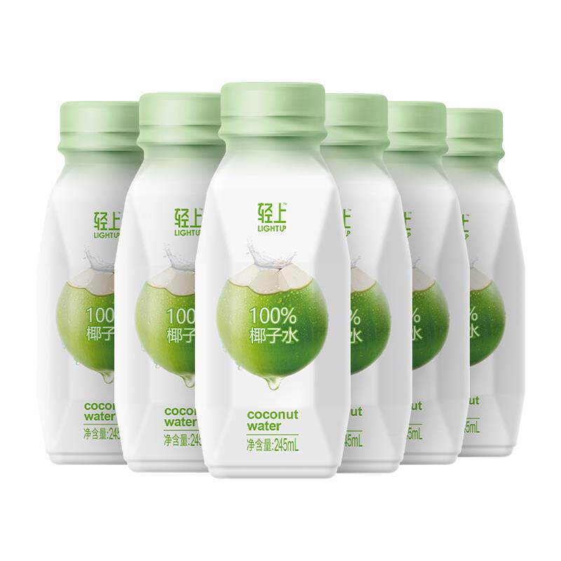 轻上 0添加蔗糖100%椰子水电解质饮品 245ml*6瓶小瓶装使用感如何?