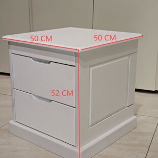 新中式床头柜实木隐藏格带暗格感应解锁简约床边卧室私房钱保险柜