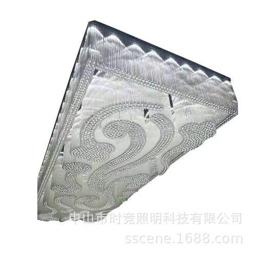 源头水晶灯具工厂酒店大堂水晶灯定制非标花型会所灯吸顶灯