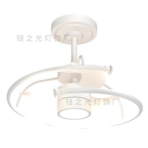 全光谱新款极简风扇吊灯现代简约主卧客厅餐厅智能电扇灯护眼灯