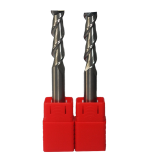 铝用铣刀55度钨钢2刃铝合金专用键槽二刃加长平底高光数控直柄4mm