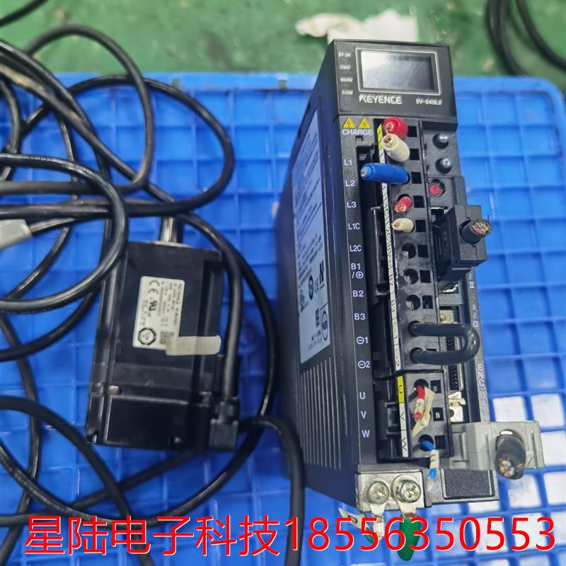 基恩士伺服SV-040L2+马达SV-B040CS整套,拆机