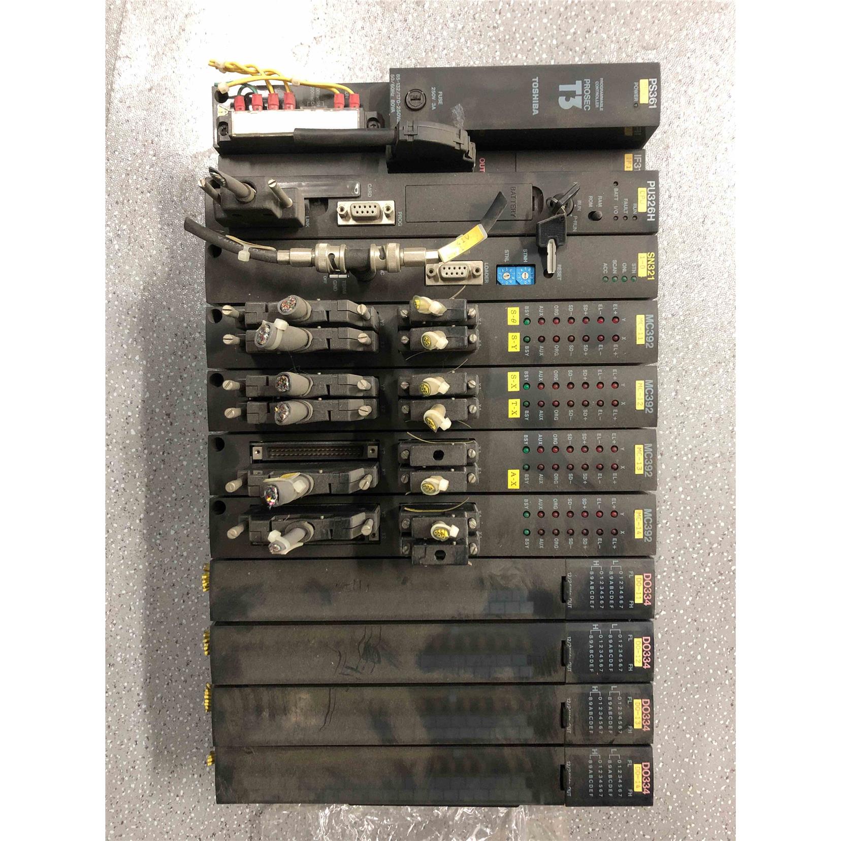 TOSHIBA东芝PLC、PS361、CPU326H、SN321、MC392、DO334二手拆机