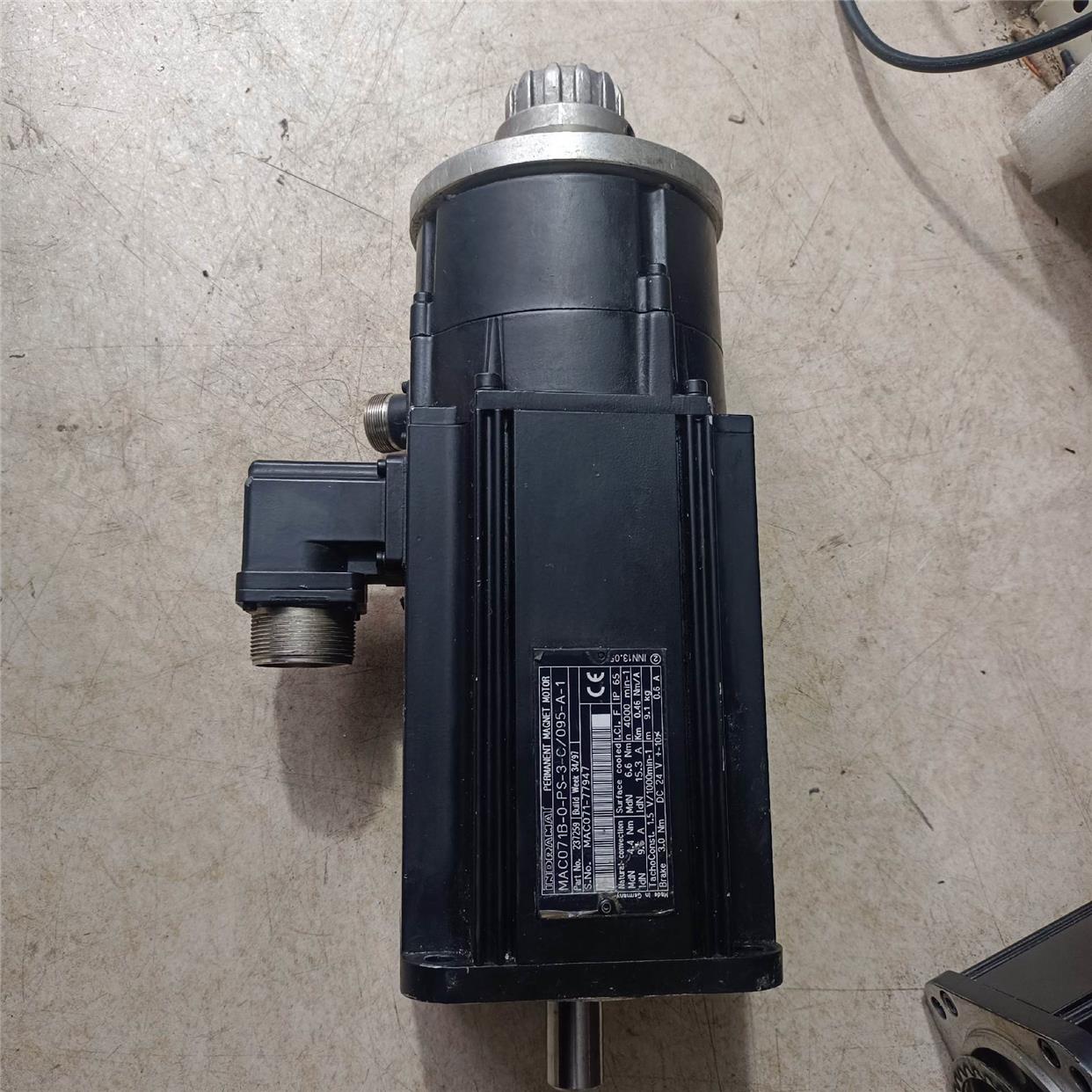 拆机INDRAMAL伺服电机,型号MAC071B-0-PS-议价