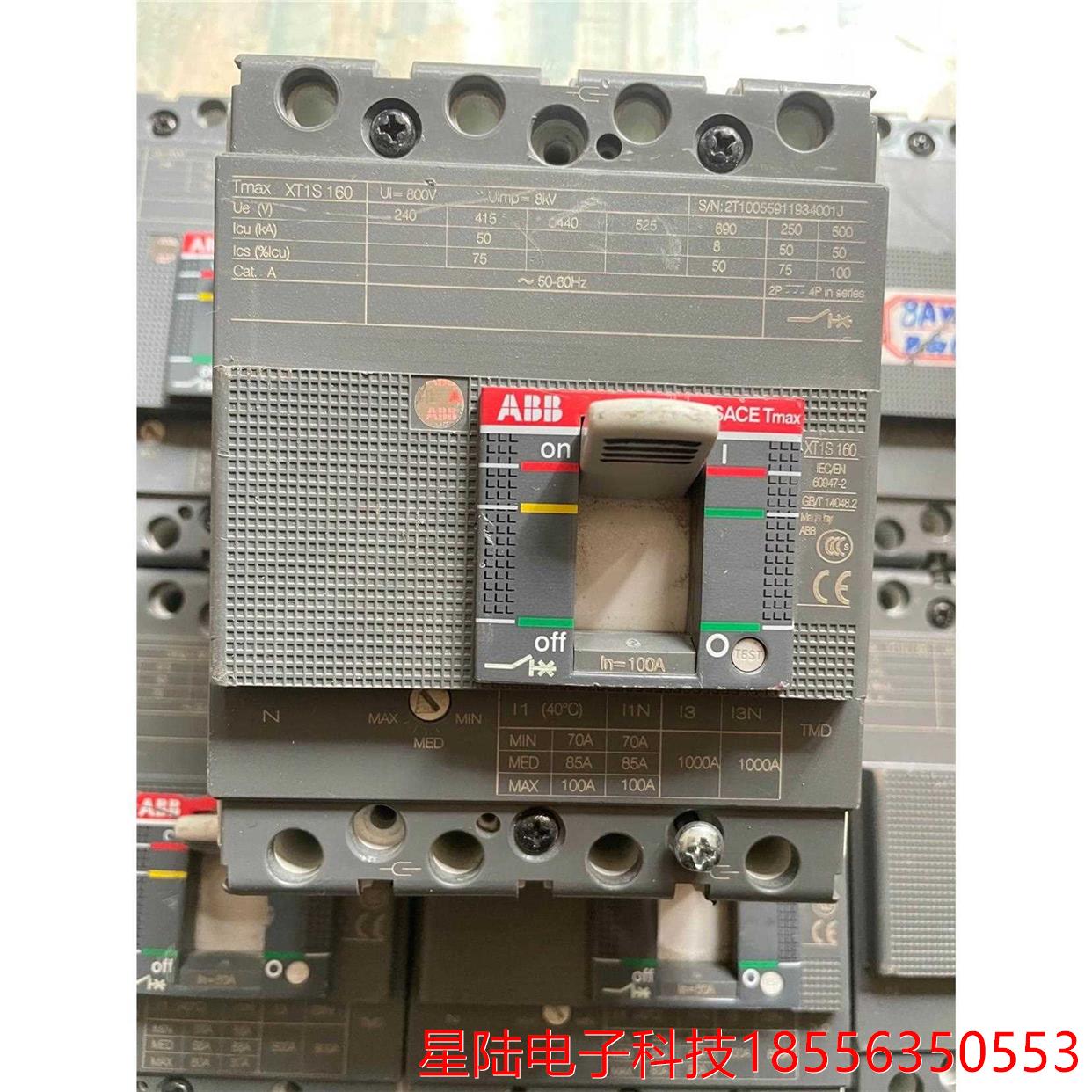 二手拆机ABB塑壳4P断路器XT1N/S160系列