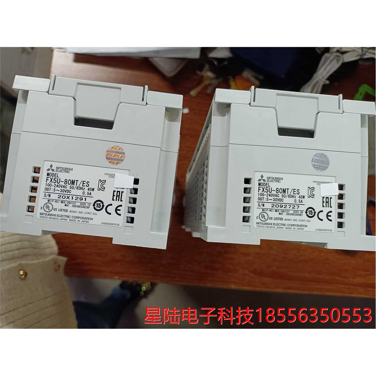 二手三菱PLC FX5U-80MT/ES  FX5-32ER/ES 16ET 16EX  16EYR 漂亮