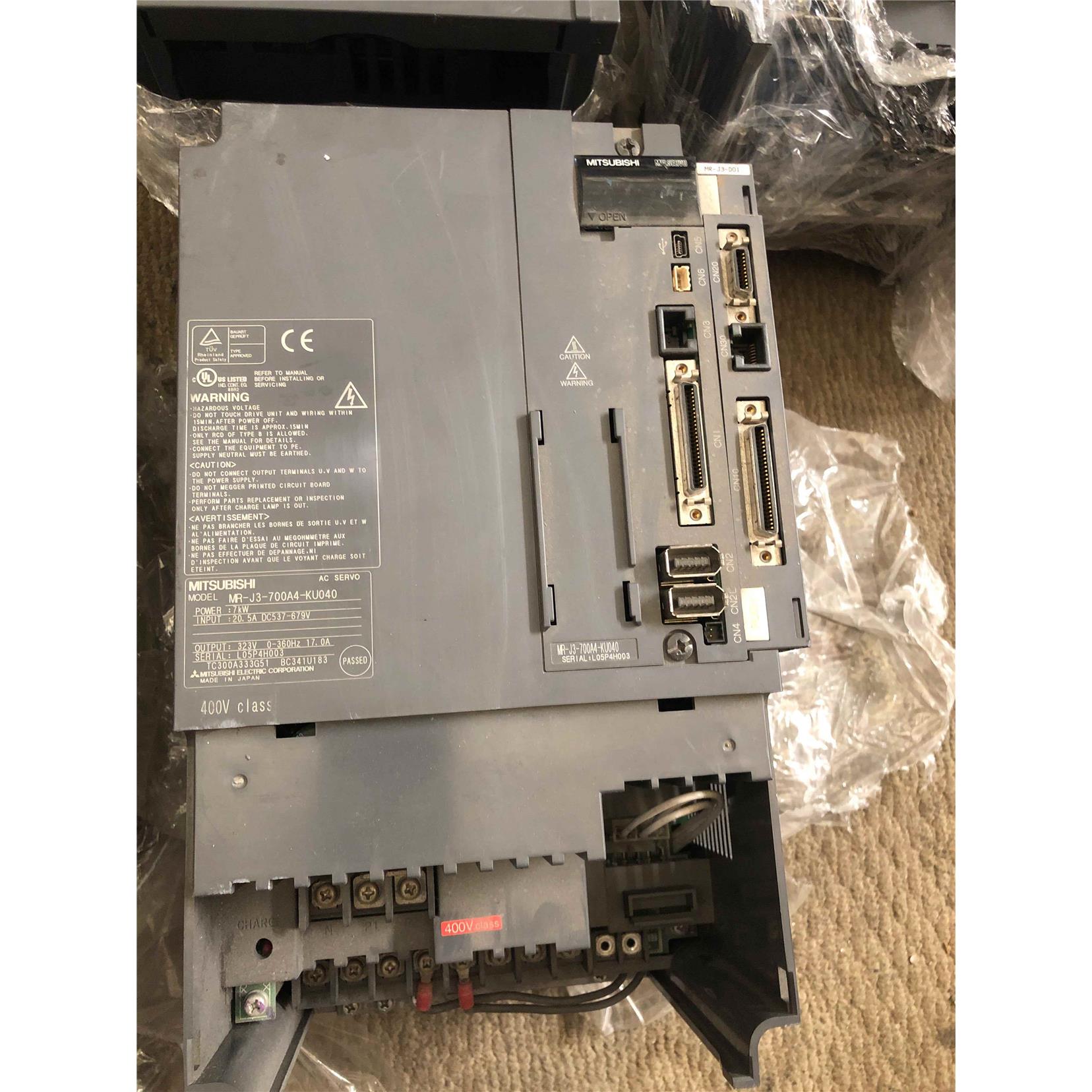 三菱驱动器、MR-J3-700A4-KU040、MR-J4-700B-KJ、二手拆机、询价