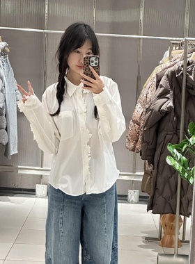 TTP家奥特莱斯商场同款2026春新品衬衣剪纸切割长袖女TT1214610