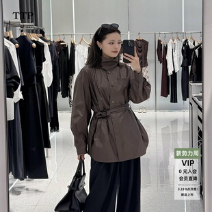 风衣外套AR103041 长袖 ariosea艾诺丝单官方旗舰店正品 2025秋新款