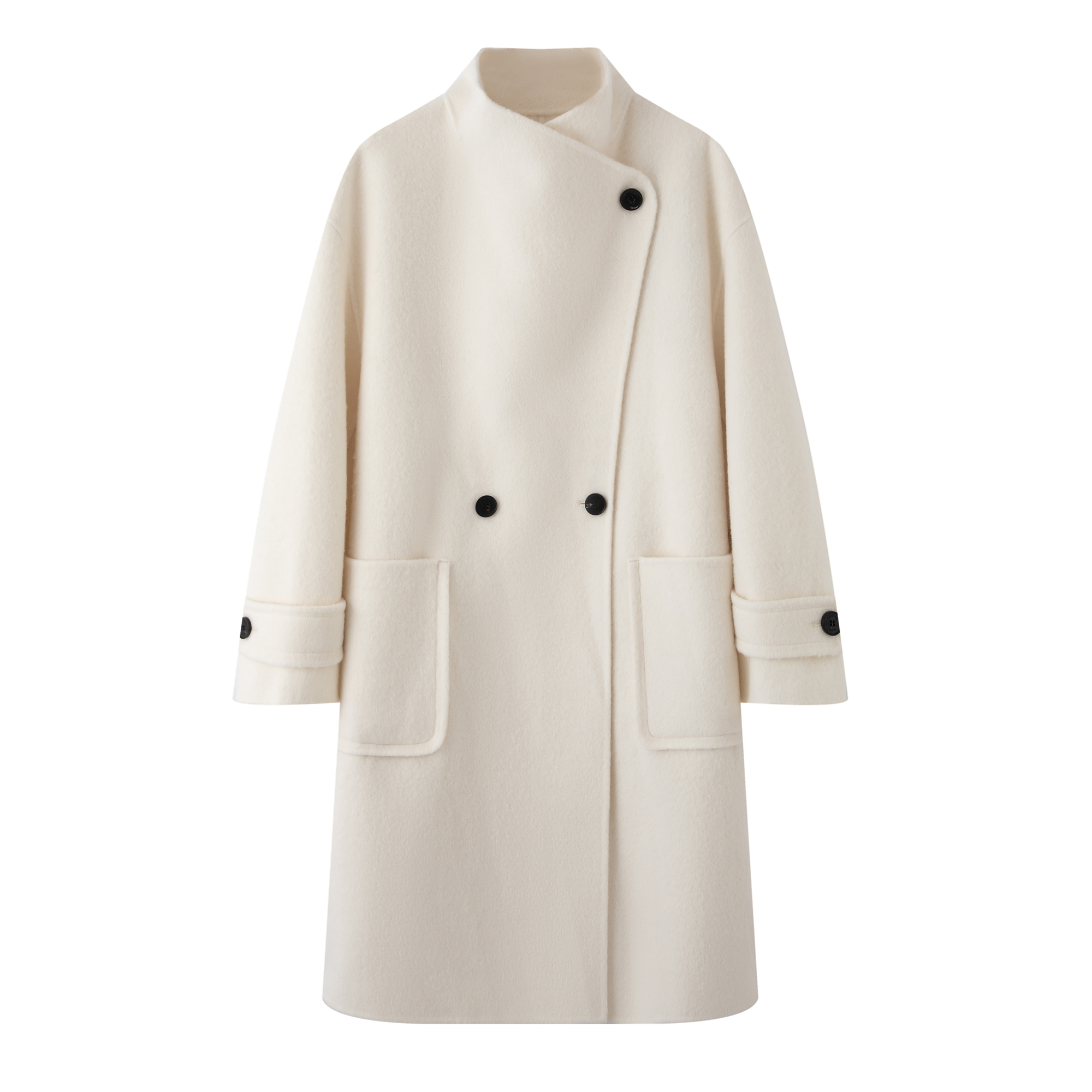 2025秋新款中长款呢大衣外套女