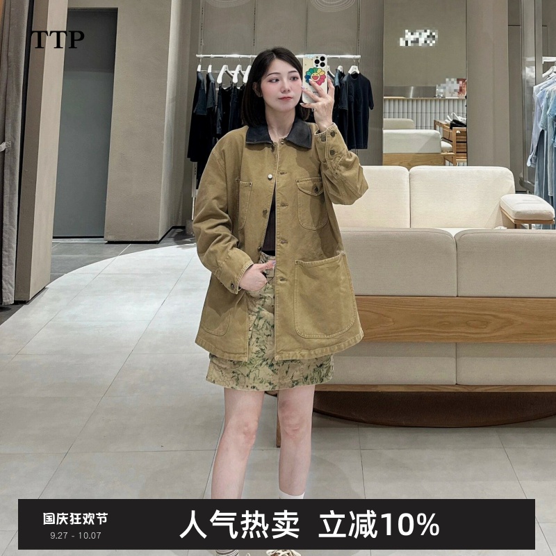 新品夹克宽松巴恩风外套