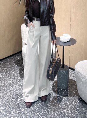 ariosea艾诺丝单官方旗舰店2026春季新款高腰阔腿牛仔裤BR321152