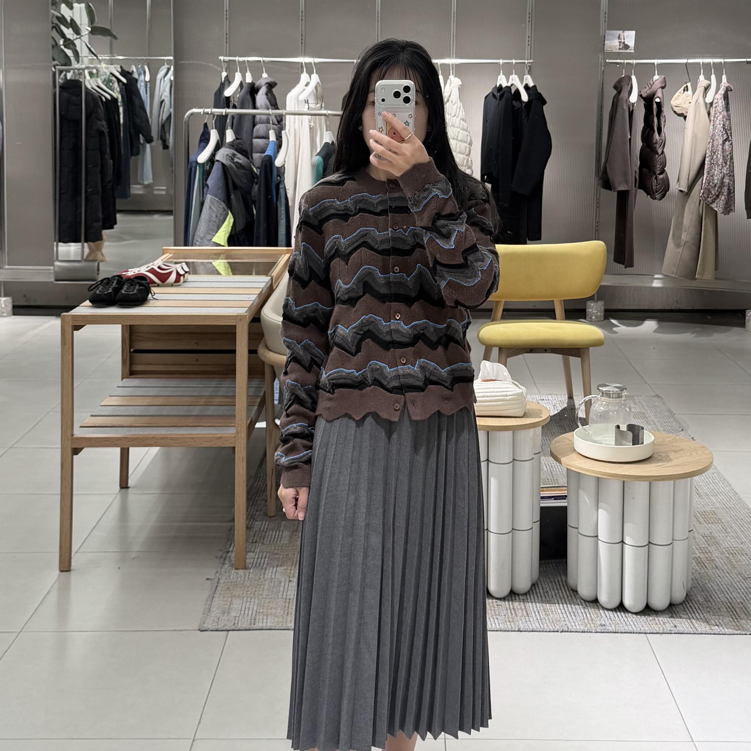 新品针织衫提花短款开衫