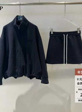 ariosea艾诺丝单官方旗舰店2026春宽松立领外套短裙套装BR101196